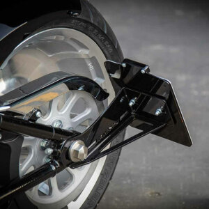 Ricks Motorcycles, side mount License plate bracket. Black