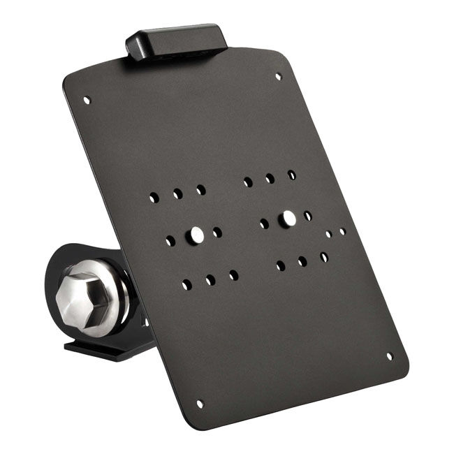 Ricks Motorcycles, side mount License plate bracket. Black