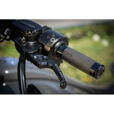 Ricks Motorcycles, Good Guys brake & clutch lever set Black