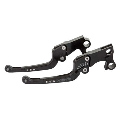 Ricks Motorcycles, Good Guys brake & clutch lever set Black