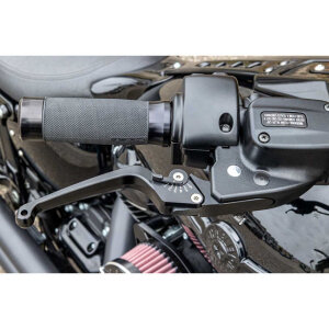Ricks Motorcycles, Classic brake & clutch lever set. Black