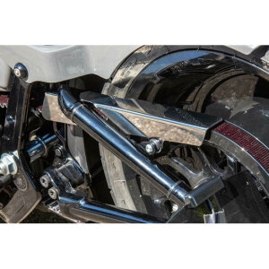 Ricks Motorcycles, belt guard no-cut out. Polished