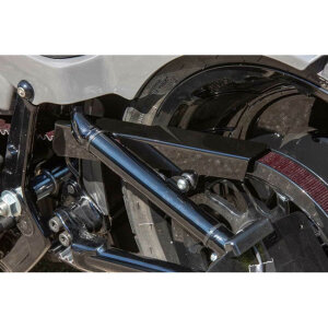 Ricks Motorcycles, belt guard no-cut out. Gloss black