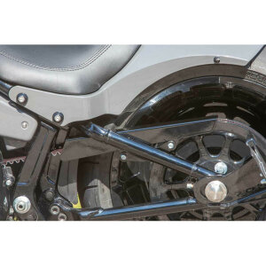 Ricks Motorcycles, belt guard no-cut out. Gloss black