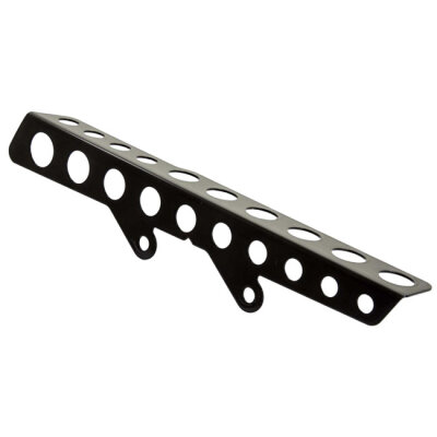 Ricks Motorcycles, belt guard Round holes. Gloss black