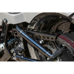 Ricks Motorcycles, belt guard Round holes. Gloss black