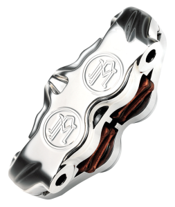 PM Radial 4-piston calipers, left chrome (FR)