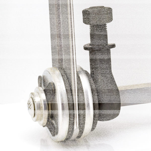Springer Adj. Wheel Collar White Plated (GB)