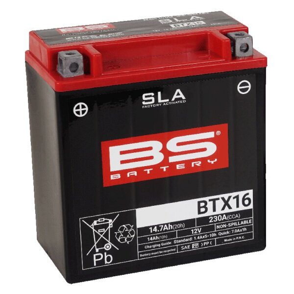 Battery Bs Btx16 Sla