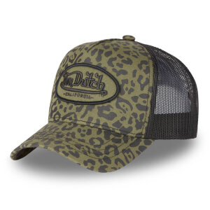 Von Dutch Leopard cap khaki One size fits most