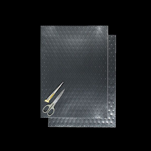 Sticker Sheet Carbon 2pcs With