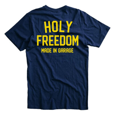 Holy Freedom Crew t-shirt blue Size M