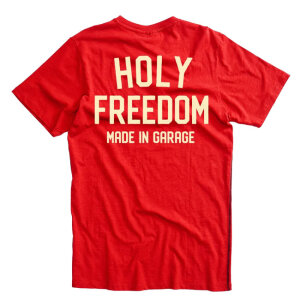Holy Freedom Crew t-shirt red Size L
