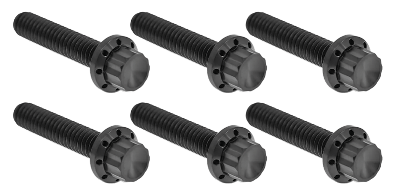 12PT Tranny Cover Bolts Black ME24-Up (DE)