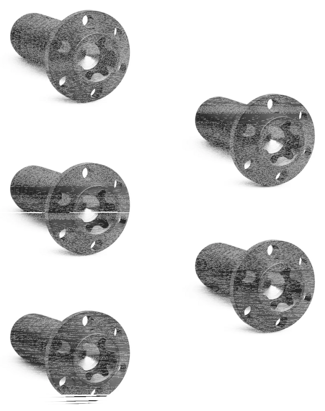 Holeshot FR Rotor Bolts Black Hub Mount (FR)