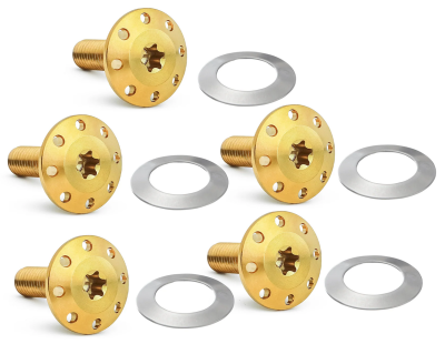 Holeshot FL Rotor Bolts Gold FLH/T24-Up (FR)