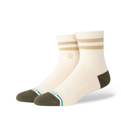 Stance Marled Stripe quarter socks ivory Size M / 38-42