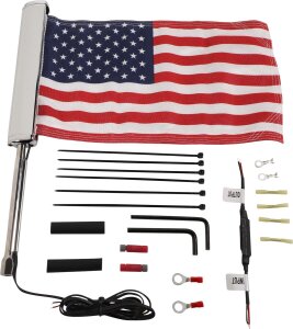 Flag Us W/lited Pole