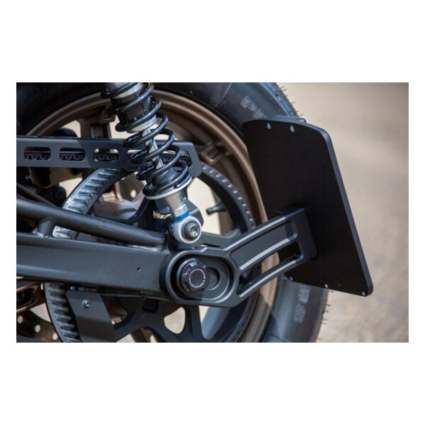 *14 DAYS EXTRA TRANSIT TIME* Ricks Motorcycles, side mount license plate bracket. Black