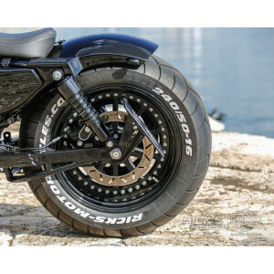 *14 DAYS EXTRA TRANSIT TIME* Ricks Motorcycles, side mount license plate kit short.Black