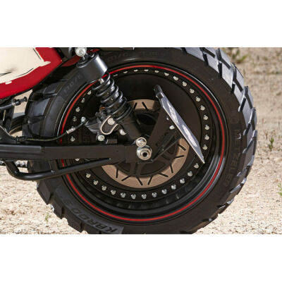 *14 DAYS EXTRA TRANSIT TIME* Ricks Motorcycles, side mount license plate kit short.Black