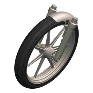 Ricks Motorcycles, 23" front fender. Steel