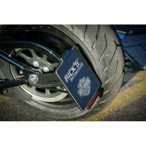 *14 DAYS EXTRA TRANSIT TIME* Ricks Motorcycles, side mount License plate bracket. Black