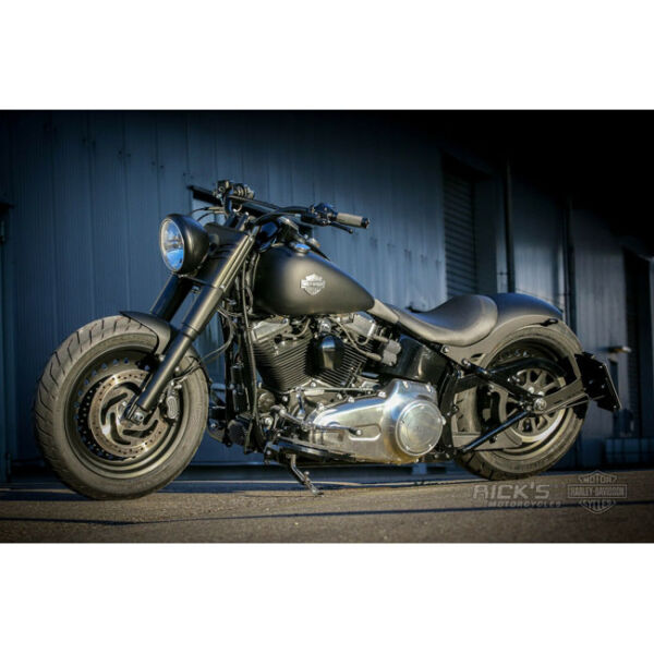 *14 DAYS EXTRA TRANSIT TIME* Ricks Motorcycles, side mount license plate kit short Black