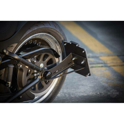 *14 DAYS EXTRA TRANSIT TIME* Ricks Motorcycles, side mount license plate kit. Black