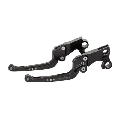 Ricks Motorcycles, Good Guys brake & clutch lever set Black