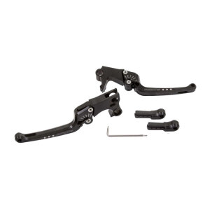 Ricks Motorcycles, Good Guys brake & clutch lever set Black