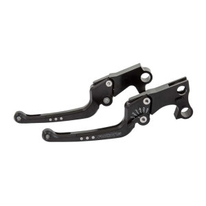 Ricks Motorcycles, Good Guys brake & clutch lever set Black