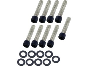 Cam Cover Screw Kit Satin Black Powder Coated