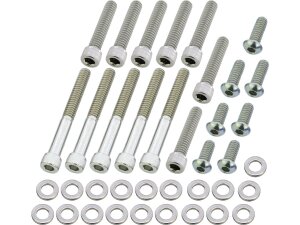 Primary Cover Screw Kit For Dyna, Softail Stainless Steel