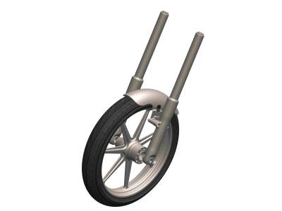 Steel Front Fender for Softail Models For Fat Boy Raw 21"