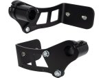 Medium Pro Side Mount License Plate Bracket Black Satin