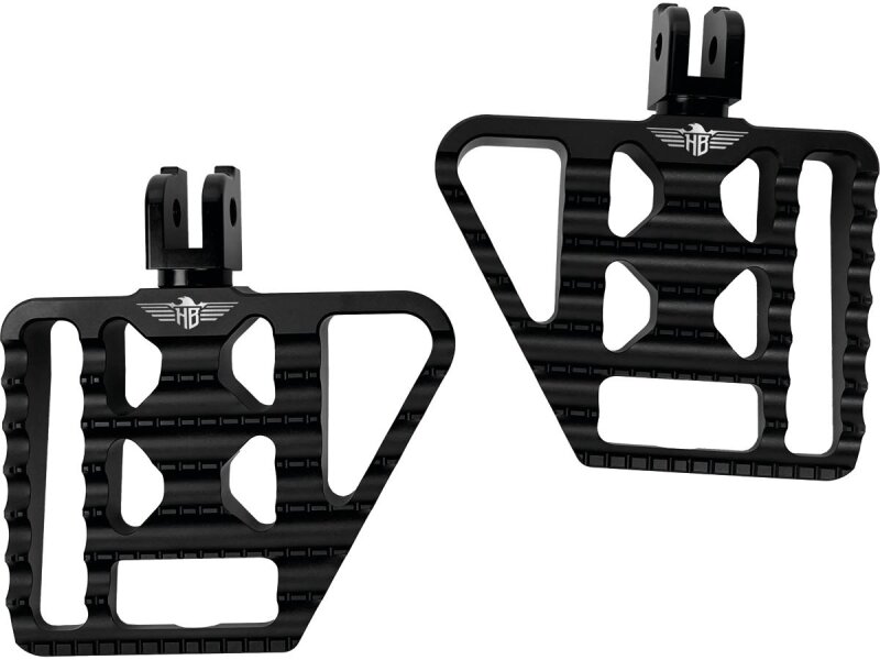 V1 Performance Mini Floorboards Black Satin Anodized