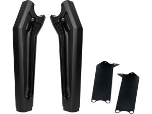 Performance Club Style Riser Kit 9" Height, 1 1/4" Handlebar Clamp without Instrument Black Satin