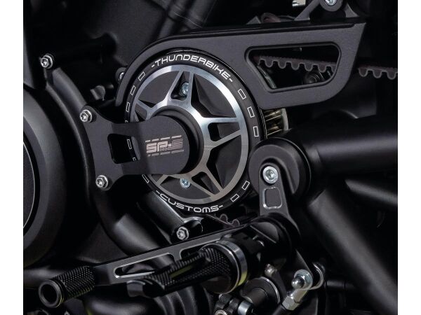 Front Pulley Cover for Sportster S and Nightster SP-S Design Black Cut