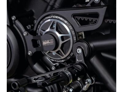 Front Pulley Cover for Sportster S and Nightster SP-S Design Black Cut