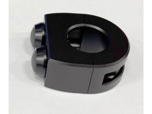 mo.switch Push-Button Clamp for 1" or 7/8" Handlebars 2 VA Button Gloss Black Anodized