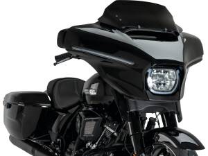 Replacement Windscreen for Helix Touring Models Sport; Length 220 mm x Width 600 mm Flat Black