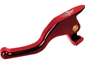 Performance 3-Finger Brake-and Clutch Lever Set Red Anodized Cable Clutch
