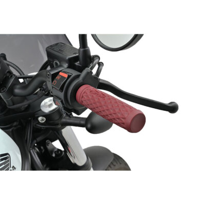 Daytona, 1" Grippy Grip set. GRID. Dark red