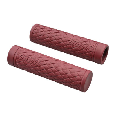 Daytona, 1" Grippy Grip set. KNIT. Dark red