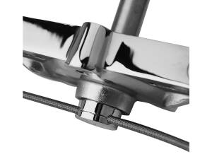 Lower Triple Tree Brake Line Clamp Chrome