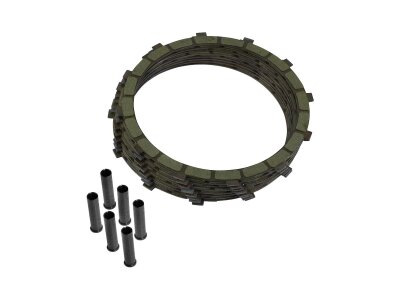 Series K Aramid Clutch Kit Kit consists of 8 friction plates, and 6 spacers.