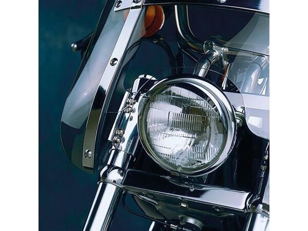 Heavy Duty Windshield Mount Kit Straight forks Chrome
