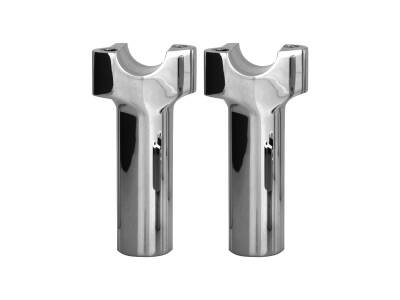 3.5 Chubby Straight Risers Chrome 1"