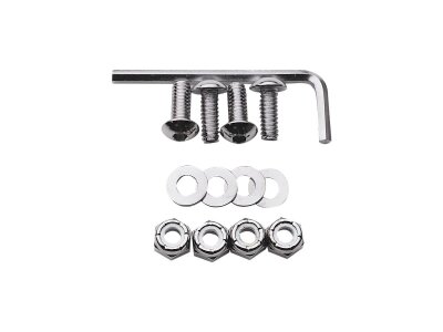 License Plate Hardware Kit Chrome